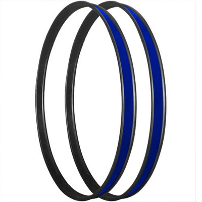 Tiger 22" Blue & Black Bass Drum Rings