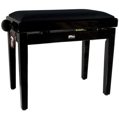 Tiger PST14 Piano Stool Height Adjustable Wooden Piano Bench in Black