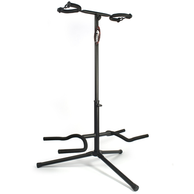 Tiger Double Guitar Stand - Secure Stand for 2 Guitars