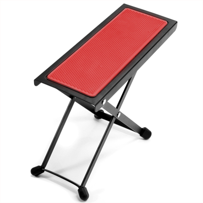 Tiger GST35 Guitar Footstool Height Adjustable Folding Footrest - Red