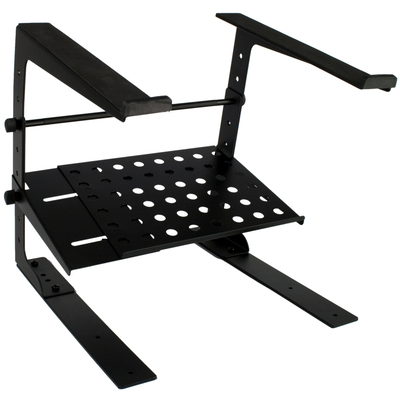 Tiger Laptop Stand / DJ Stand with Shelf and Desktop Clamps