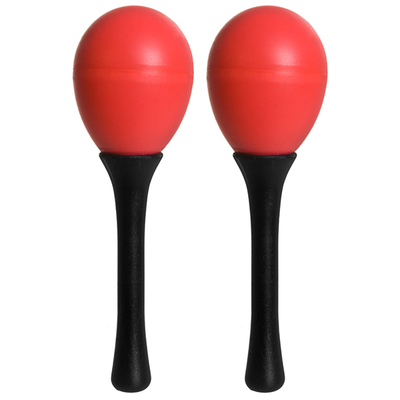 Tiger Mini Egg Maracas in Red - Pair