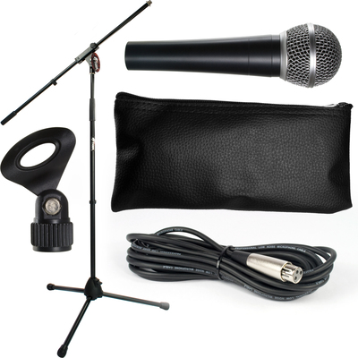 Tiger Microphone and Stand Set with Cable Package