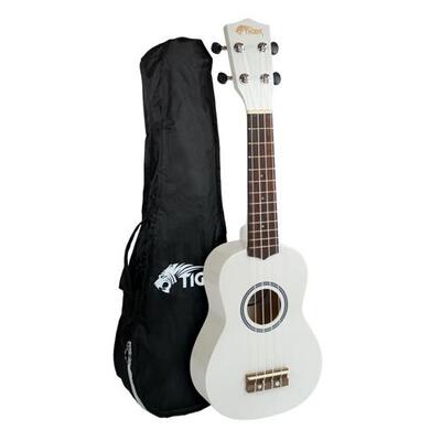 Tiger Soprano Beginners Ukulele with Gig Bag Felt Pick & Aquila