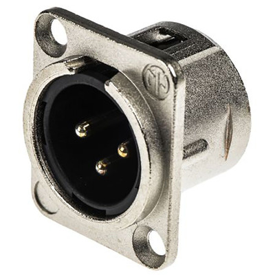 Neutrik NC3MDL1 XLR Panel Connector Male 3 Pin