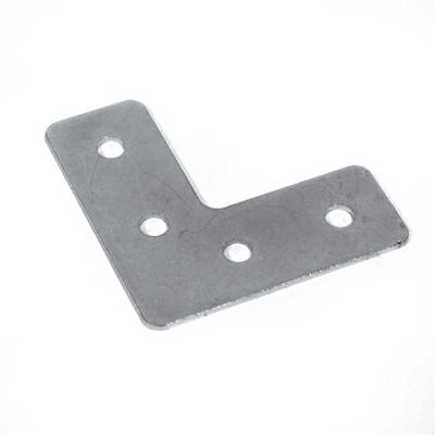 Large - L - Metal Corner Joiner for Cabinets & Flight Cases - Zinc