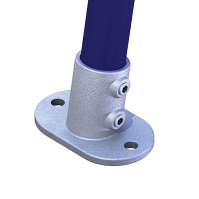 Doughty Pipeclamp Angled Railing Base Flange (4-10 Degree)