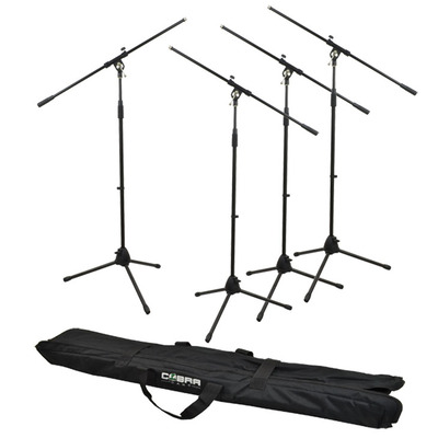 4 Boom Mic Stand & Bag Set