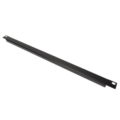 1/2 U 19" Blank Rack Panel With Black Finish