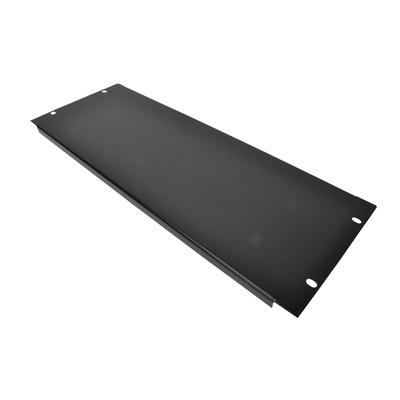 4 U 19" Blank Rack Panel With Black Finish