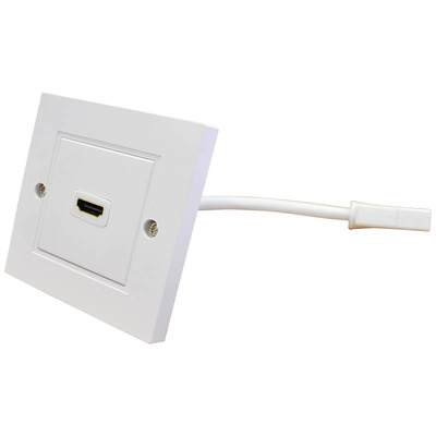 Single HDMI Wall Plate with Flying Lead