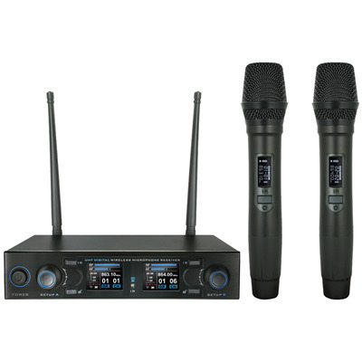 Twin Handheld UHF Microphone System DM 800H (863.0Mhz-865.0Mhz)