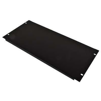 6 U 19" Blank Rack Panel With Black Finish