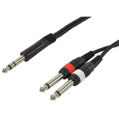 Two Mono Jack To One Stereo Jack Lead 1.5m