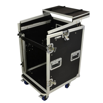 12U + 10U Rack Case with Laptop Shelf