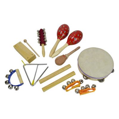 Percussion Instrument Set with 9 Quality Assorted Percussion Instruments