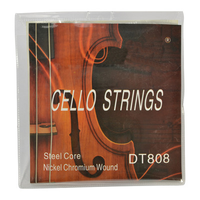 1/8 Cello String Set Nickel Chromium Wound with Steel Core by Sotendo