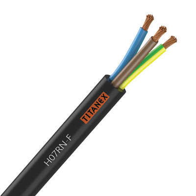 6mm 3 Core Rubber Power Cable 100m H07RN-F by TitanEx