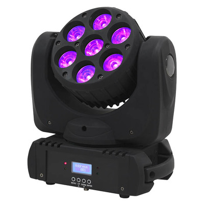 RGBW Moving Head with 7 x 18W HEX LEDS & Zoom Function