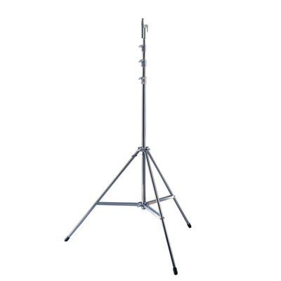 Doughty Wide Base Hi-Hi-Combo Chrome Lighting Stand 6.70 Metres