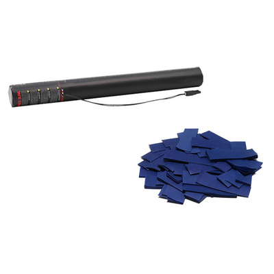 Electric Confetti Cannon 50cm Dark Blue