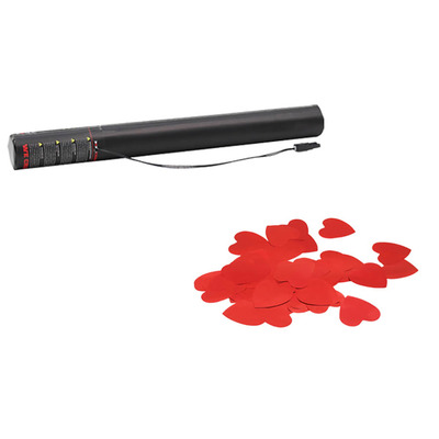 Electric Confetti Cannon 50cm Red Heart