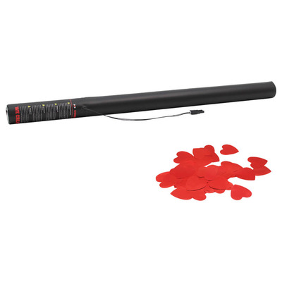 Electric Confetti Cannon 80cm Red Heart