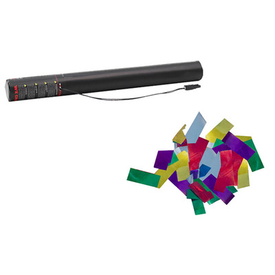 Electric Metallic Confetti Cannon 50cm Multi Coloured