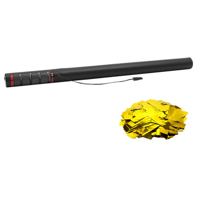 Electric Metallic Confetti Cannon 80cm Gold