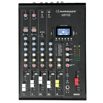 Compact 6 Channel Mixer with USB/SD & Bluetooth