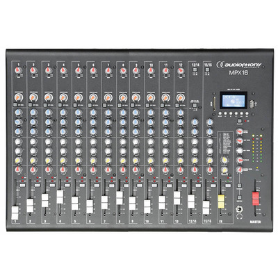 Compact 16 Channel Mixer with USB/SD & Bluetooth