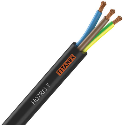 1.5mm 3 Core Rubber Power Cable 100m H07-RNF by TitanEX