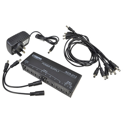 8 Way 12 Volt Power Supply For Effects Pedals