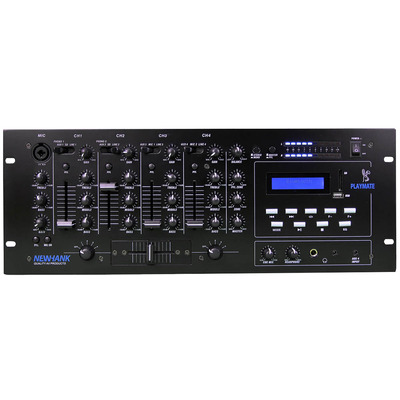 NewHank Playmate 4U Rack Mixer with USB,SD and Bluetooth