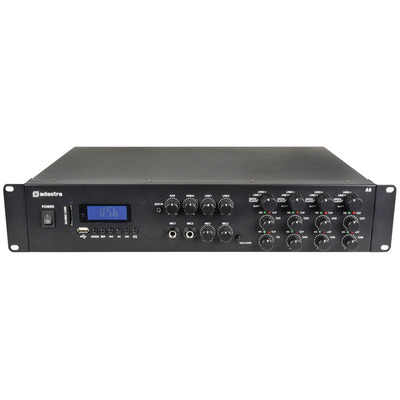 Mixer PA Amplifer with USB, SD, Bluetooth and FM Tuner - 8 Zone