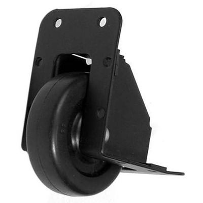 2.52" 64mm Non Rattle Recessed Caster - Black