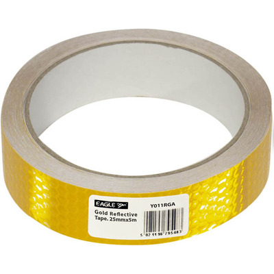 Self Adhesive Reflective Tape 5m - Gold