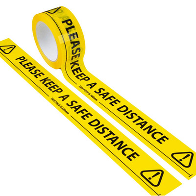 Keep a Safe Distance Floor Marking Tape 66M