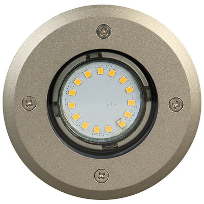 Stainless Steel Circle LED Deck Light 12V - 70x98x98