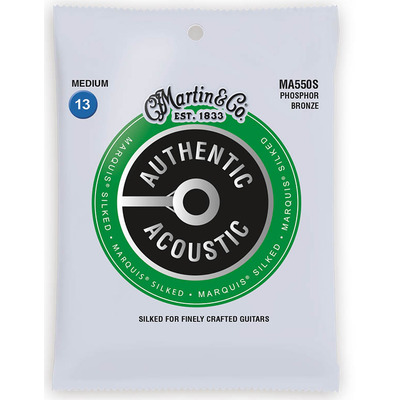 Martin Authentic Acoustic Marquis Silked Phosphor Bronze Medium Guitar Strings