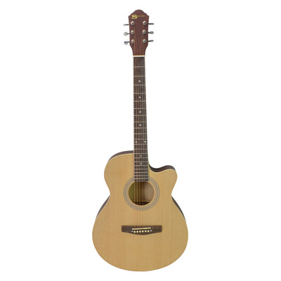 Full Size Acoustic Guitar Cutaway Design, Steel Strings -Natural