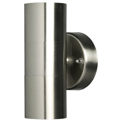 Stainless Steel Twin External Wall Light GU10 240V