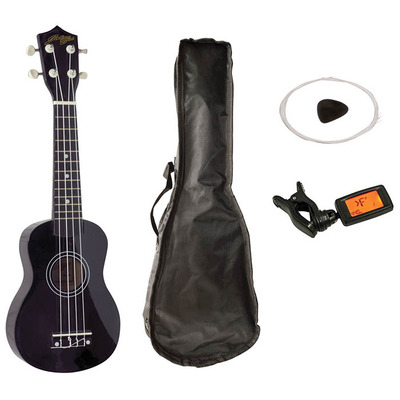 Soprano Ukulele Set Black