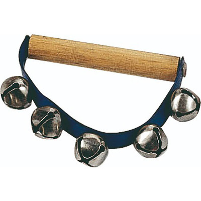 Wooden Hand Bells with 5 Jingles