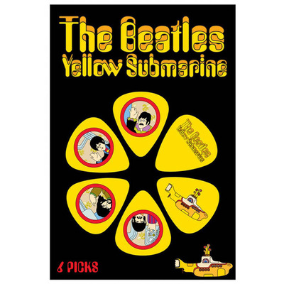 Beatles Yellow Submarine Guitar Picks - Yellow