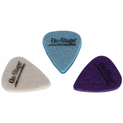 Felt Ukulele Picks in Blue White & Purple