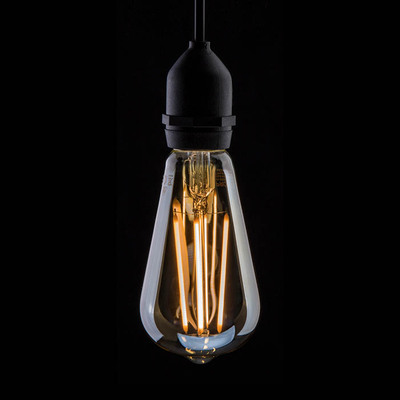 Dimmable LED Gold Filament ES Lamp 4W 2200K - E27 Edison Screw