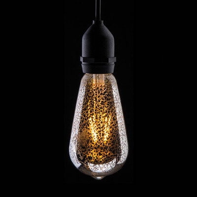 Dimmable 4W LED Crackle Filament Lamp 2200K - Bayonet