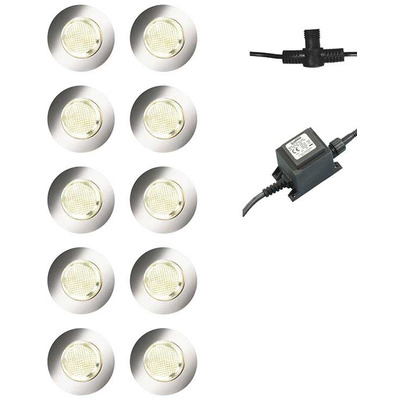 Deck Light in Stainless Steel - Set of 10