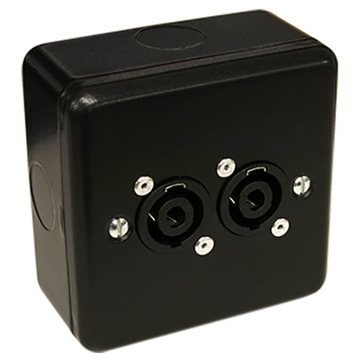 Surface Fitting Speakon Connector Box - 2 Connectors